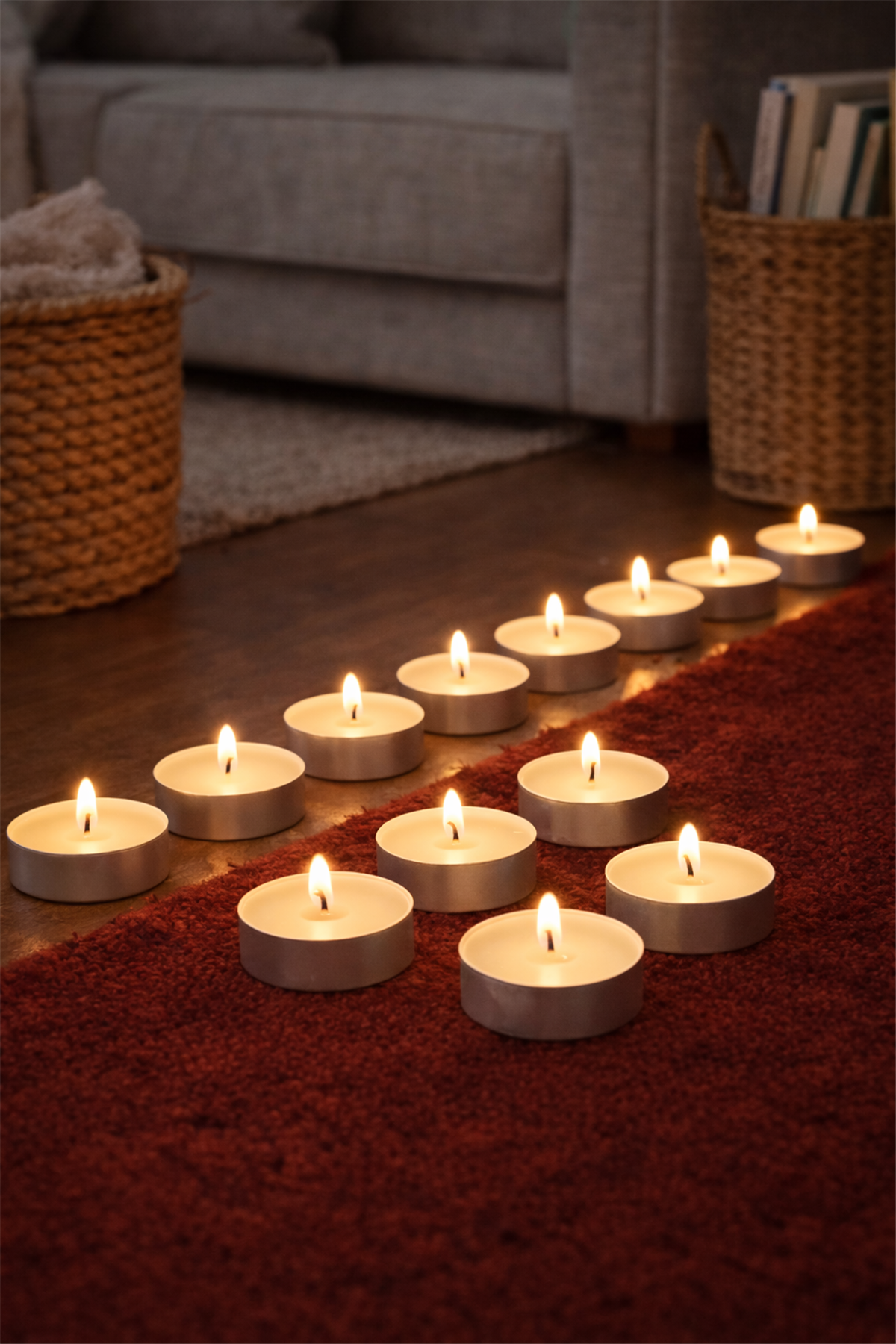 Pack of 25 Tealight Candles (Vanilla)