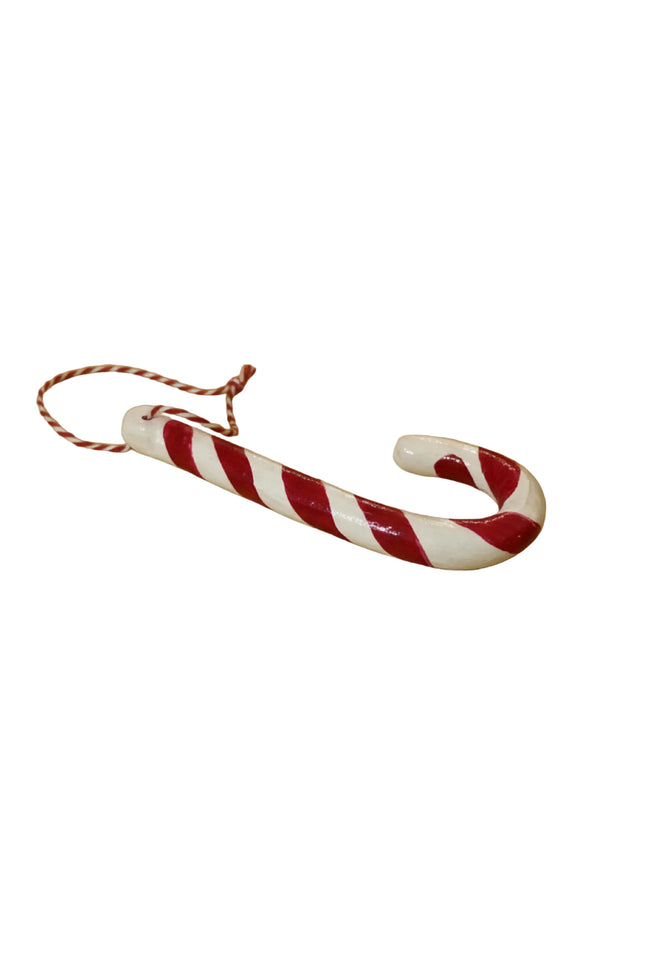 Candy Cane Ceramic Tree Ornament