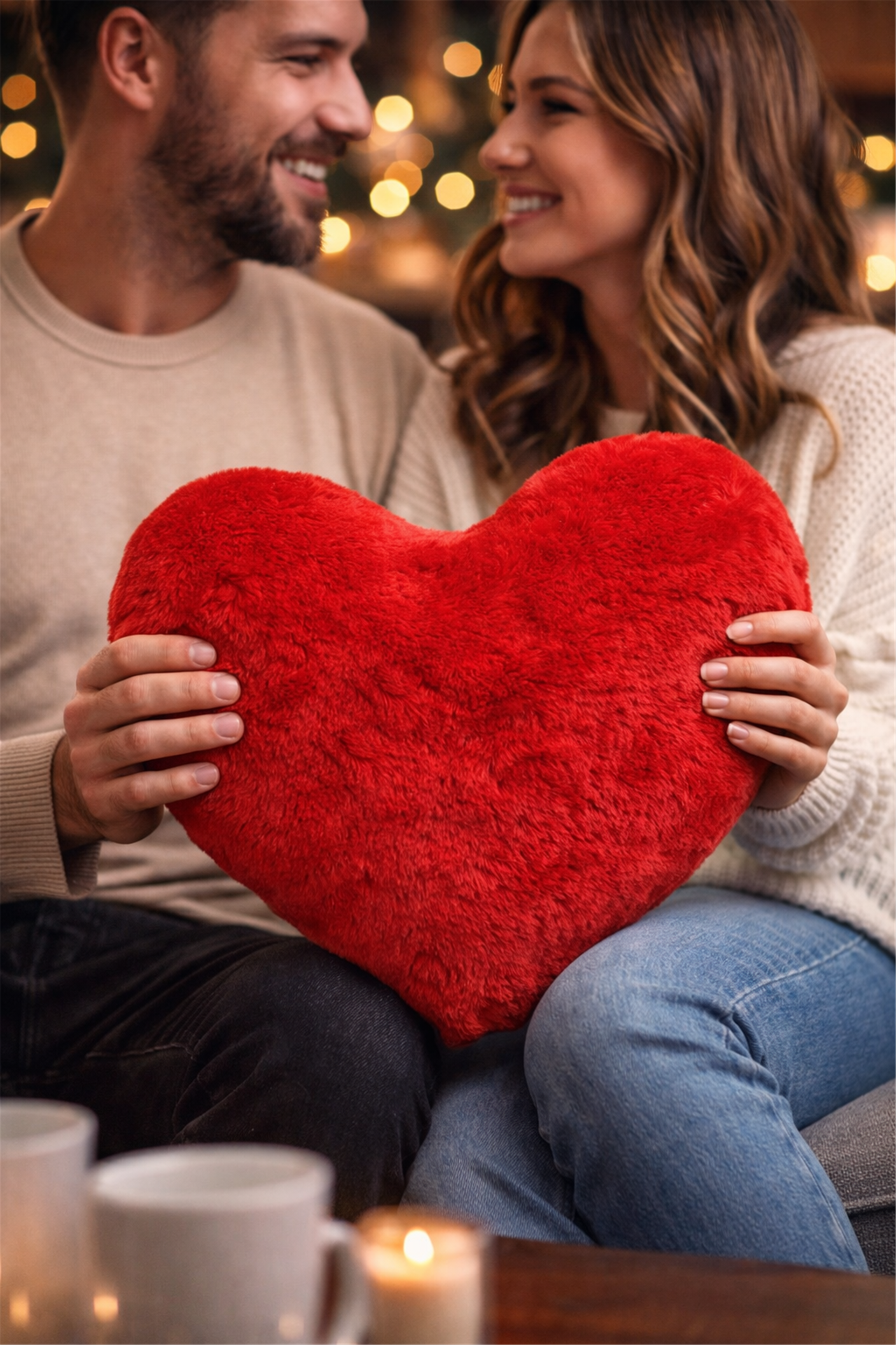 Heart-shaped Soft Cushion