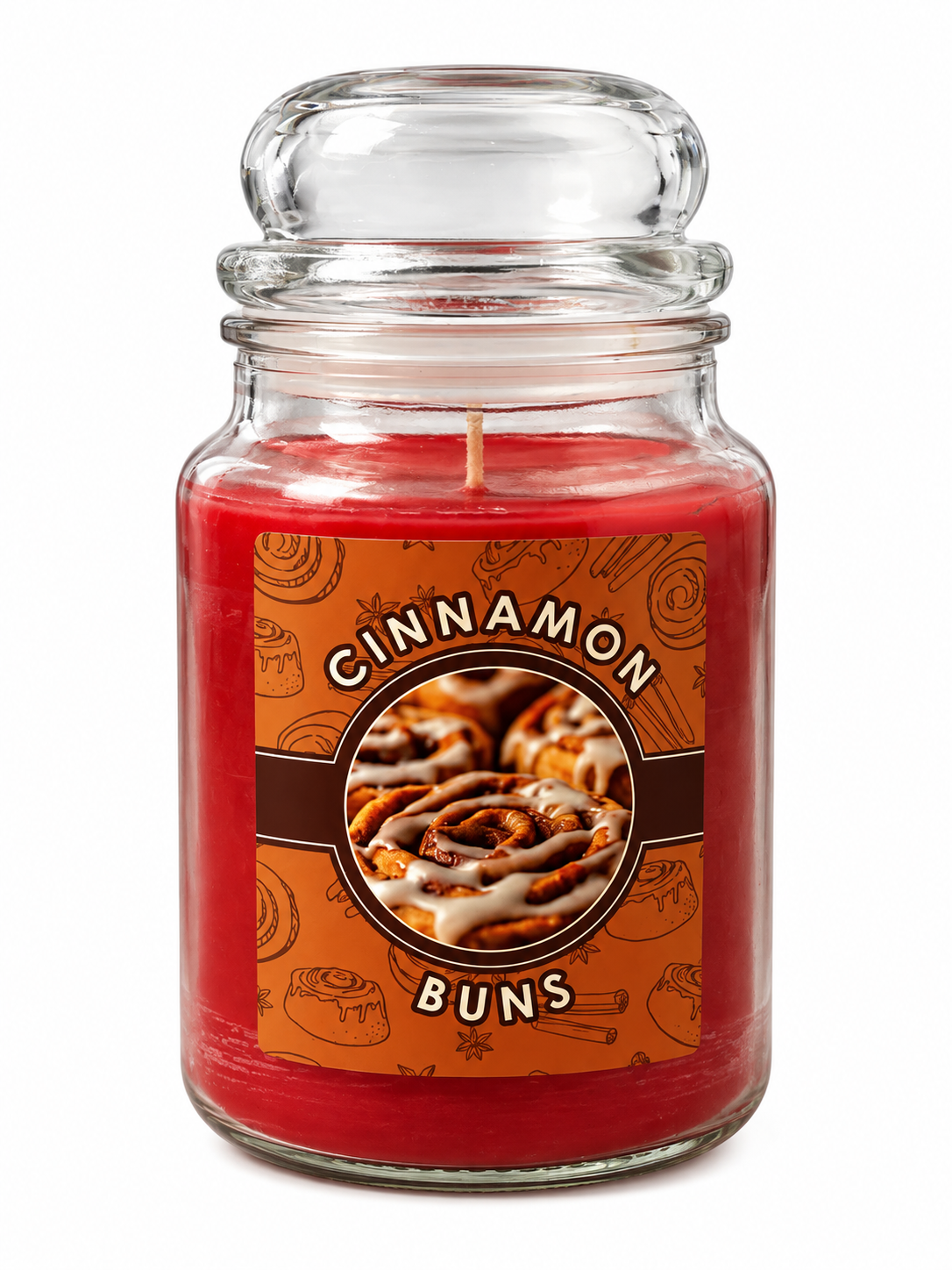 Spiced Vanilla Kırmızı Kavanoz Mum